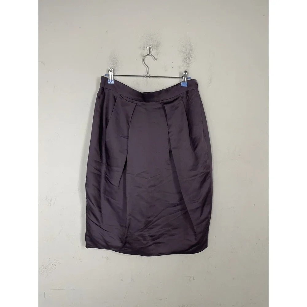 Max Mara Studio Womens Skirt Size US 10 IT‎ 40 Aubergine NWT